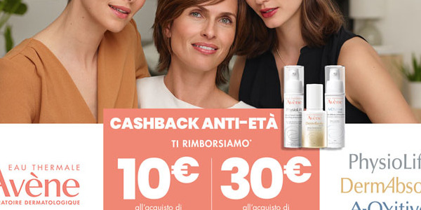 CASH BACK AVENE ANTI ETA'