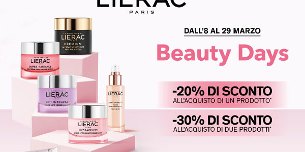 PROMO LIERAC BEAUTY DAYS MARZO 2022