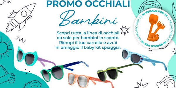 PROMO OCCHIALI DA SOLE BIMBI 2023