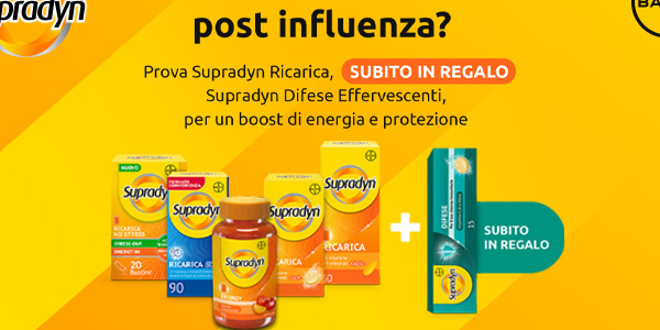 Con Supradyn Difese riparti alla grande dopo l'influenza stagionale