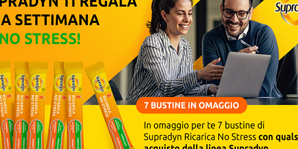 Promo Supradyn - 7 bustine Ricarica No Stress in omaggio