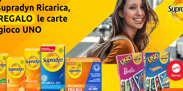 Supradyn Ricarica ti regala UNO - Il gioco di carte divertente