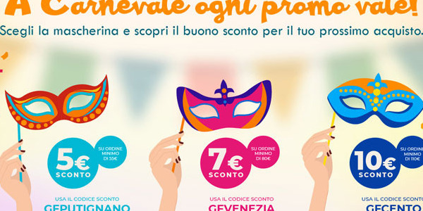 A Carnevale ogni promo vale!