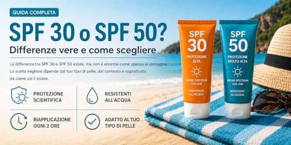 SPF 30 o SPF 50? Differenze vere e come scegliere