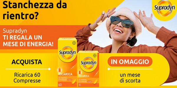 Un mese di Supradyn Ricarica in omaggio per te