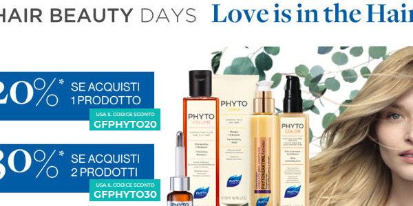 PROMO PHYTO "LOVE IS IN THE HAIR" (Terminata)