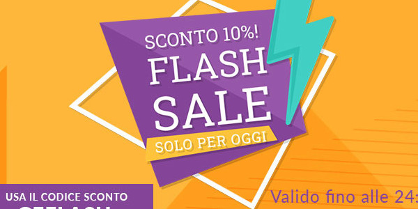 SCADUTA! PROMO FLASH: 10% DI SCONTO SU TUTTO IL CATALOGO