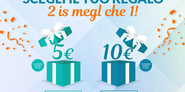 2 IS MEGL CHE 1! NON UNO, MA BEN 2 CODICI SCONTO.