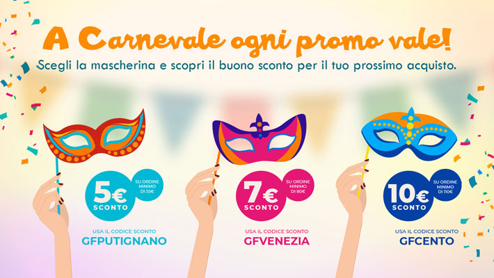 A Carnevale ogni promo vale!